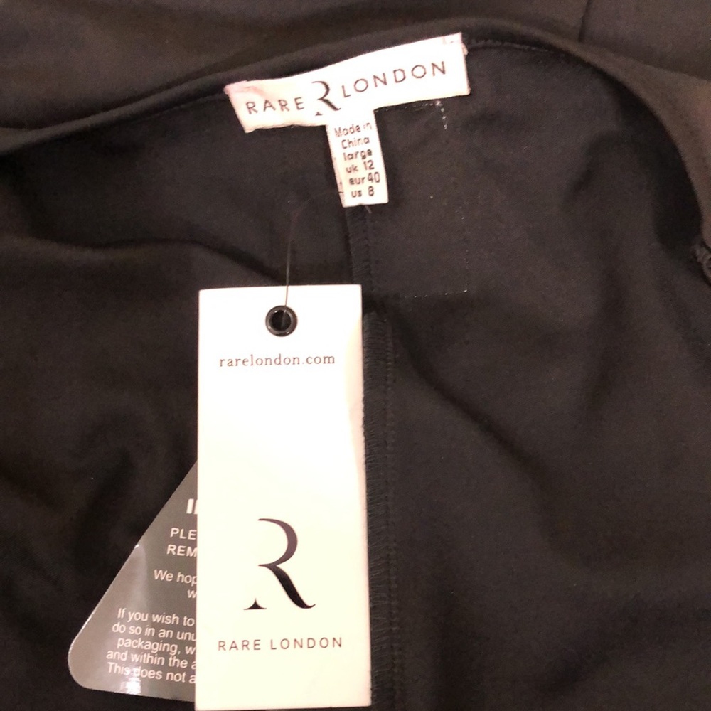 Rare London Black Drawstring Ruched Cyclistsuit - Picture 11 of 15